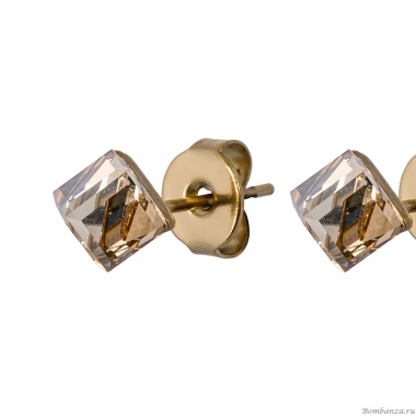 Пусеты Fiore Luna,  Champagne, SWE2127/1 CH G Пусеты Fiore Luna,  Champagne, SWE2127/1 CH G
